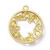 Zinc Alloy Open Back Bezel Pendants PALLOY-E577-23G-2