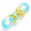 Two Tone Transparent Acrylic Linking Rings OACR-S036-006B-N02-2