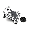 Halloween Cat Skeleton Alloy Brooches JEWB-I032-01EB-03-3