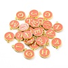 Initial Letter A~Z Alphabet Enamel Charms ENAM-Q437-11-2