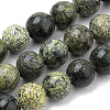Natural Serpentine/Green Lace Stone Beads Strands G-S259-15-6mm-1
