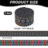 7M Flat Ethnic Style Polyester Ribbons SRIB-WH0011-099-2