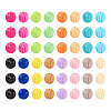 48Pcs 16 Colors Baking Paint Acrylic Beads MACR-TA0001-44-11