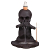 Ceramic Skull Backflow Incense Burner Smoke Waterfall Incense Holder JX840A-1