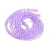 Spray Painted Crackle Glass Beads Strands X-CCG-Q002-4mm-04-5