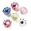 Two-Tone Enamel Opaque Acrylic Beads OACR-S139-05-1