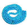 Spray Painted Crackle Transparent Glass Beads Strands CCG-Q001-8mm-06-A-2