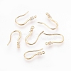 Brass Cubic Zirconia Earring Hooks X-KK-S336-43G-1