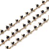 Brass Handmade Glass Beaded Chains CHC-F012-01A-1