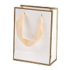 Rectangle Paper Bags with Ribbon Handles CARB-L011-01D-01-1