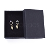 Brass Dangle Stud Earrings EJEW-JE04114-01-4