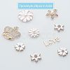 Olycraft Alloy Rhinestone Cabochons PALLOY-OC0002-15LG-5