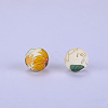 Printed Round Silicone Focal Beads SI-JX0056A-61-1