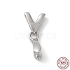 Rhodium Plated 925 Sterling Silver Ice Pick Pinch Bails STER-NH0001-26P-1
