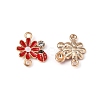 Zinc Alloy Enamel Connector Charms FIND-TAC0009-23KCG-02-2