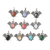 Synthetic Mixed Gemstone Pendants G-G871-02AS-B-1
