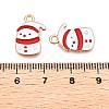 Christmas Theme Alloy Enamel Pendants ENAM-T020-10W-3