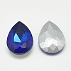 Pointed Back Glass Rhinestone Cabochons RGLA-T081-18x25mm-11-2