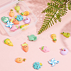 SUNNYCLUE 20Pcs 10 Style Spray Painted Alloy Enamel Pendant ENAM-SC0002-50-4