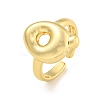 Brass Letter Open Cuff Rings for Women RJEW-G313-01Q-G-1