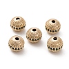 Brass Micro Pave Cubic Zirconia Beads KK-C071-08G-2