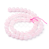 Natural Rose Quartz Beads Strands X-G-T055-6mm-13-2