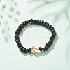 Natural Lava Rock Beaded Stretch Bracelet BJEW-JB08294-4