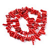 Dyed Chips Synthetic Coral Beads Strands X-CORA-Q026-01A-2