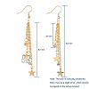 Tassel Dangle Earrings X-EJEW-JE04024-3