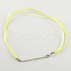 Multi-strand Necklace Cord for Jewelry Making NJEW-R217-M-3