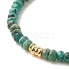 Natural Malaysia Jade(Dyed) Beaded Bracelets for Women or Men BJEW-JB07791-05-4