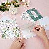 Envelope and Floral Pattern Thank You Cards Sets DIY-CP0001-82-6