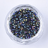 Electroplate Glass Cylinder Beads SEED-Q036-01A-B02-2