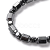 Faceted Column & Cube Synthetic Non-magnetic Hematite Beaded Necklaces NJEW-Q341-06-2