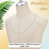 Resin Imitation Pearl Beaded Chain Tassel Shoulder Chains AJEW-WH0470-63-2