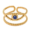 Natural Lapis Lazuli Finger Rings RJEW-Q822-27G-01-2