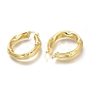 Brass Hoop Earrings EJEW-H104-14G-3