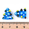 Christmas Theme Handmade Lampwork Bumpy Beads LAMP-G142-06D-3