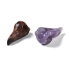 Natural Mixed Gemstone Carved Beak Figurines DJEW-M015-12-2