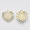 Alloy Rhinestone Pendants ALRI-N035-19-2