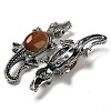 Dual-use Items Alloy Crocodile Brooch JEWB-C026-01I-AS-2