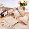  Hemp Packing Pouches and Jewelry Display Kraft Paper Price Tags ABAG-NB0001-12-5