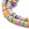 Handmade Polymer Clay Bead Strands CLAY-S094-3mm-A04-3