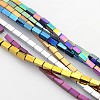 Electroplate Non-magnetic Synthetic Hematite Cuboid Beads Strands G-J213A-B-1