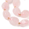 Natural Rose Quartz Beads Strands G-P541-A01-02-3