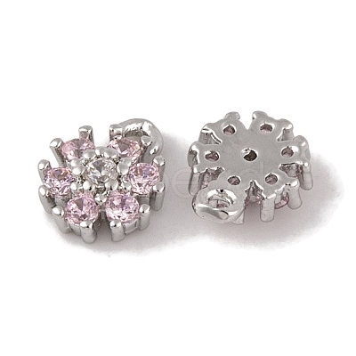 Brass Micro Pave Cubic Zirconia Charms KK-L212-17P-1