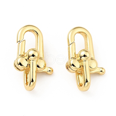 Brass Lobster Claw Clasps X-KK-G416-34G-1