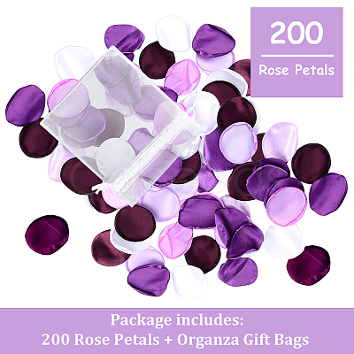 Gorgecraft Satin Artificial Rose Petals DIY-GF0003-85-1