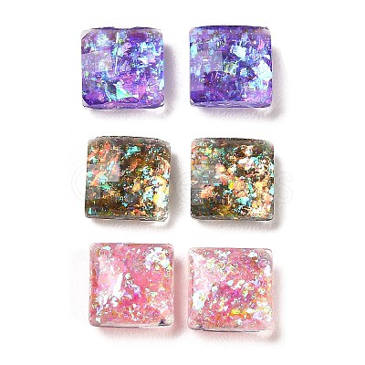 Resin Imitation Opal Cabochons RESI-H148-15-1