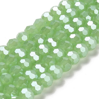 Electroplate Glass Beads Strands EGLA-A035-J8mm-A01-1